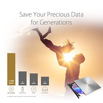 Amazon.com: ASUS ZenDrive Silver 13mm External 8X DVD